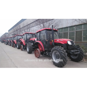 Numéro un Marque en 2015! YTO Tracteur 90 HP 4WD YTO-904 exportation au Brésil, au Pérou, au Chili avec différentes configurations facultatives